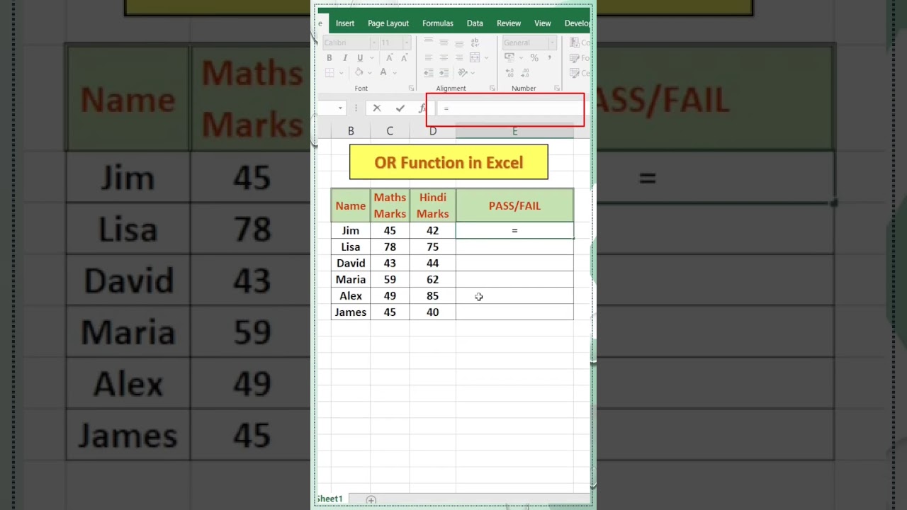 Day 59/100 | OR Function in Excel | Excel Function | #shorts #youtubeshorts #excelfunctions #excel