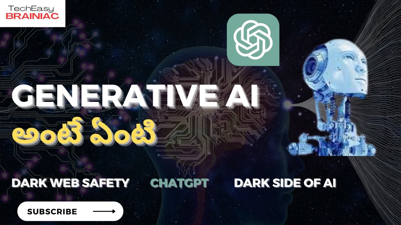 What is GENERATIVE AI ? | In TELUGU | Dark Web Safety | How AI models are trained |