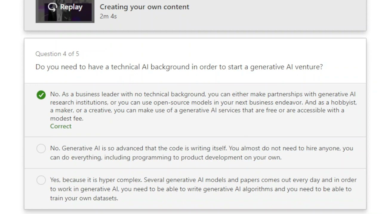 LinkedIn Learning: Career Essentials in Generative AI by Microsoft and LinkedIn – Generative AI