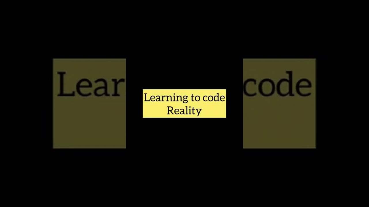 When you try to learn programming