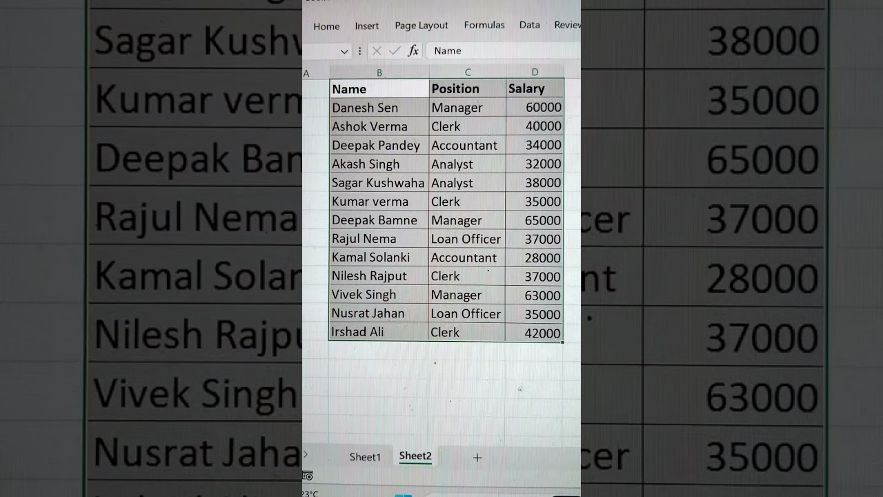 Find Total Salary Based On Condition In Excel💯 | Excel Tutoring Shorts🔥 #shorts #exceltips #bytetech