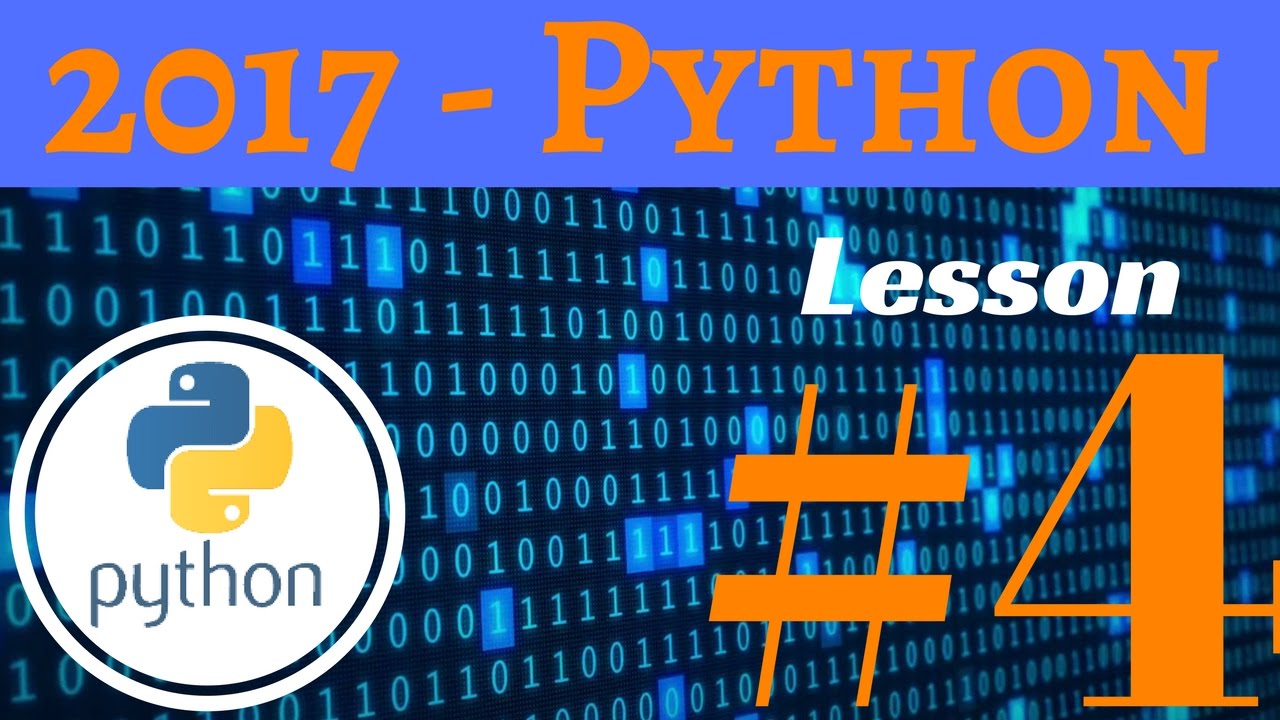 Learn Programming – Python – Lesson 4