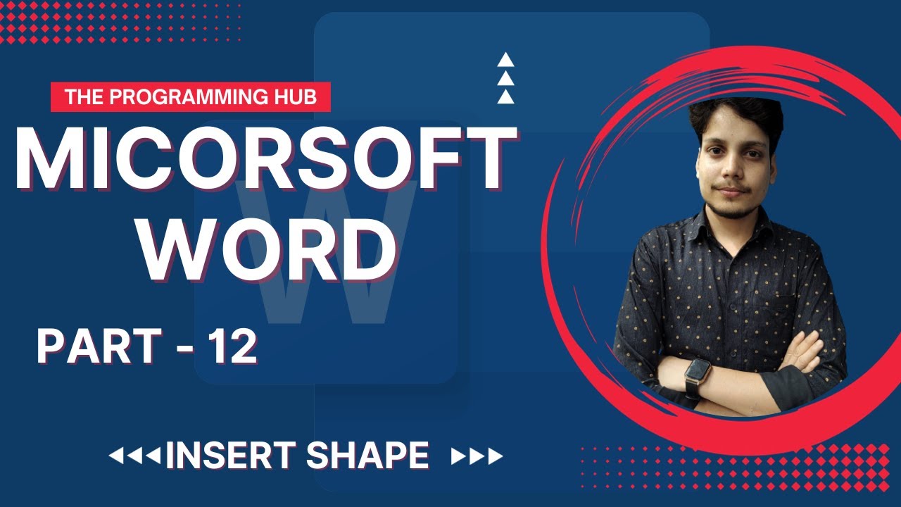 Microsoft Word 2019 || Insert Shape || The programming Hub