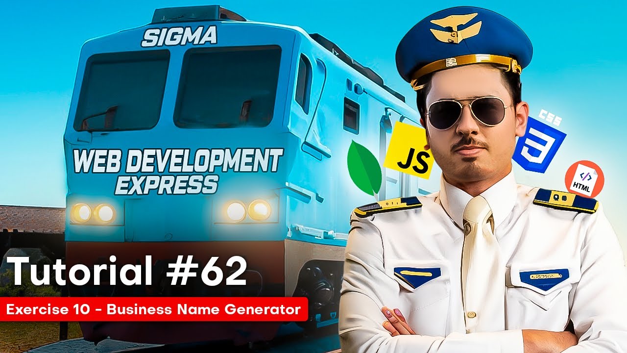 JavaScript Exercise 10 – Business Name Generator | Sigma Web Development Course – Tutorial #62