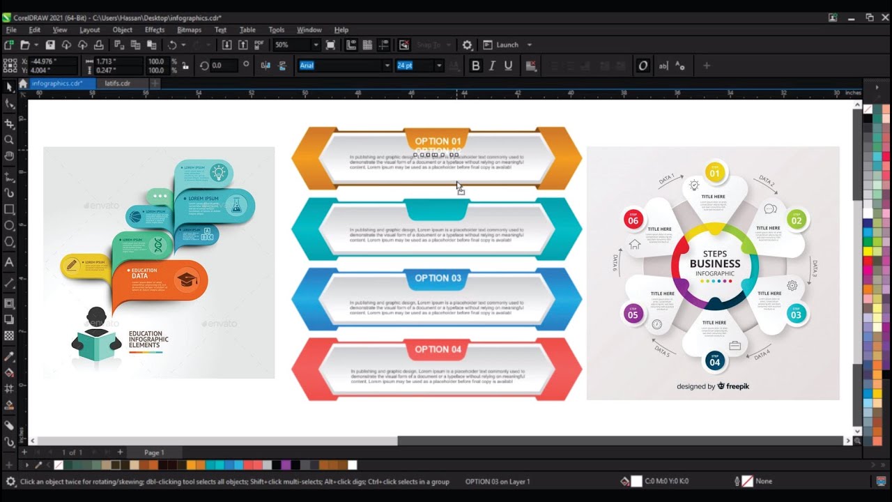 Graphic Designing Very Easy Techniques for Beginners – Coreldraw with Ahsan Sabri