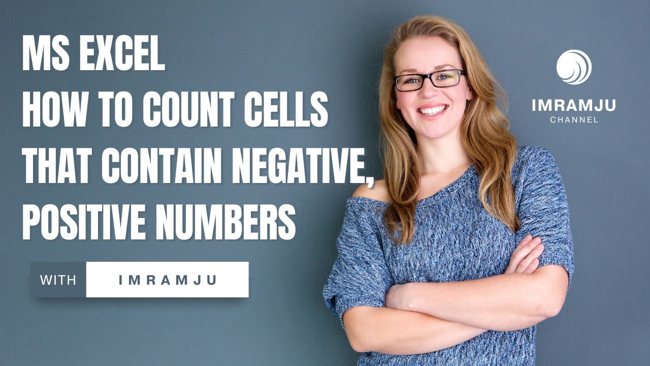 सीखे जादू #EXCEL का👍 The Expert Guide to How to count cells that contain NEGATIVE numbers #shorts