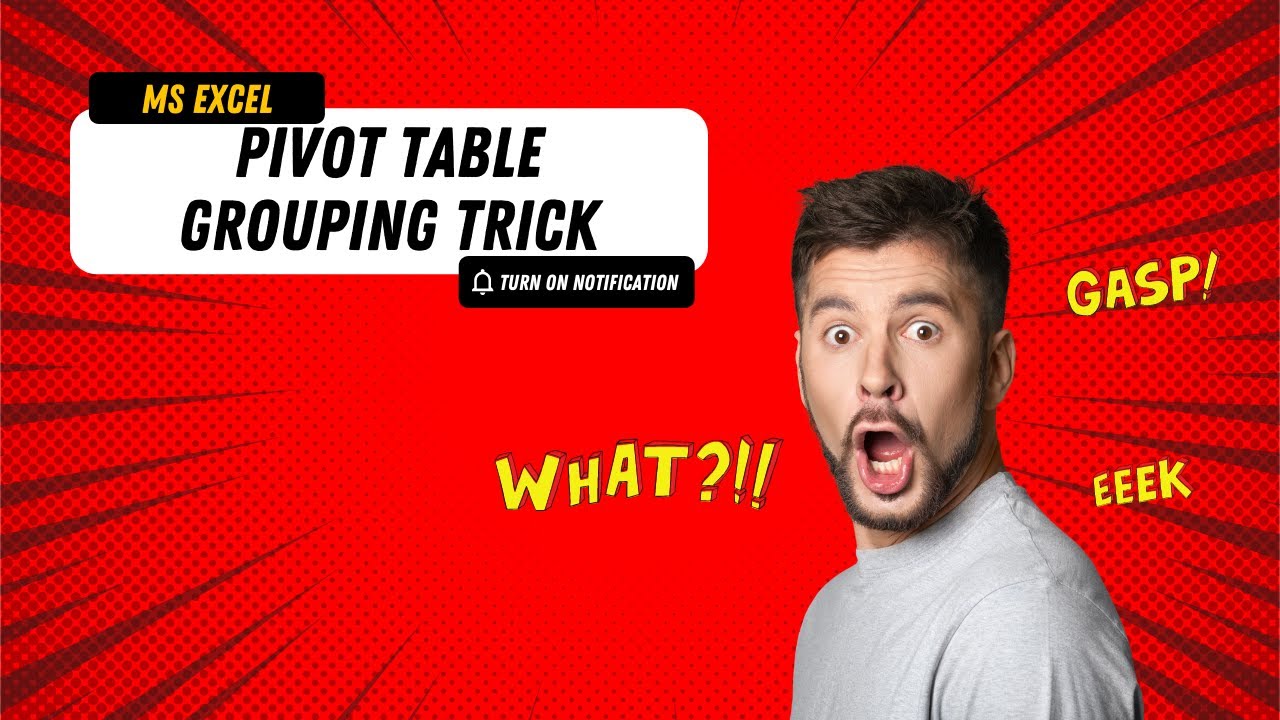 सीखे जादू #EXCEL का👍 PIVOT TABLE DATA GROUP BY RANGE | pivot table interview questions hindi #shorts