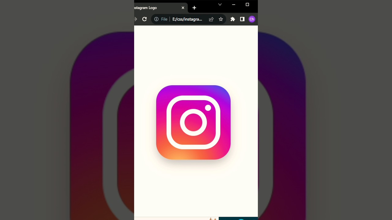 Instagram Logo | #programming #shorts #coding #shorts #html #css