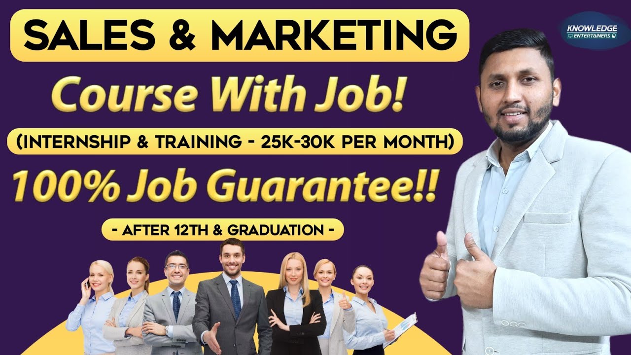 Sales & Marketing Course & Job (₹25k – ₹30k Per Month) | Career In Sales & Marketing | Marketing Job