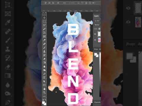 How text blend in photoshop #Viral # foryou #adobephotoshop #illustrator #tricks #tips #blend