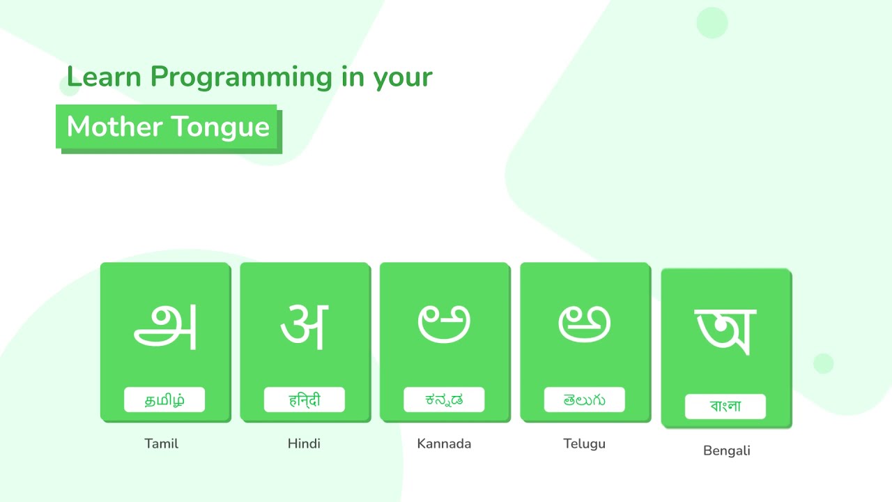Mothertong by Log2Base2 | Learn Programming in Your Mother Tongue