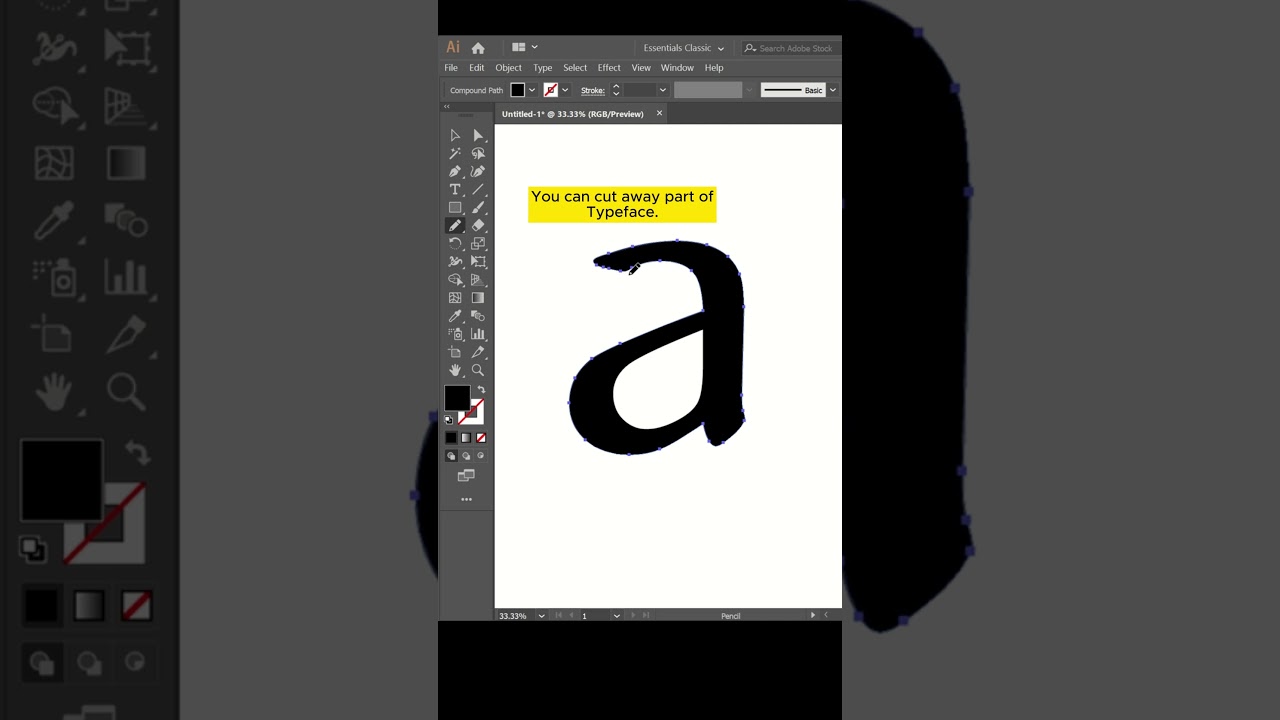 Secrets of Pencil Tool | Adobe Illustration #trending #shorts #viral #adobeillustrator