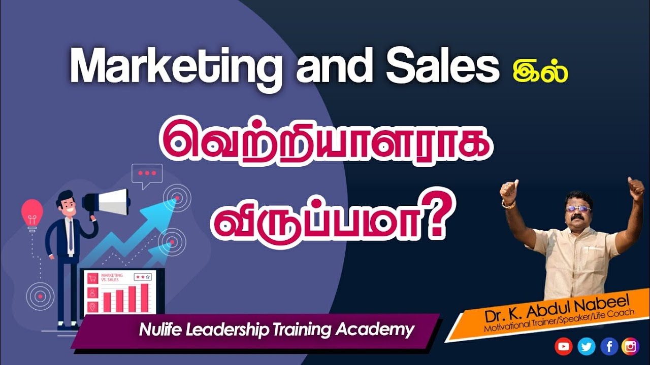 Tip's to succeed in Marketing & Sales – DR K.Abdul Nabeel.