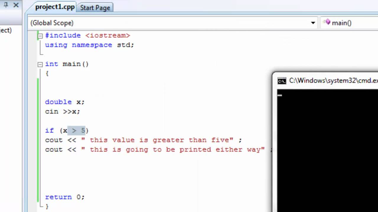 Learn programming now 19 ( Basic If statement C++)