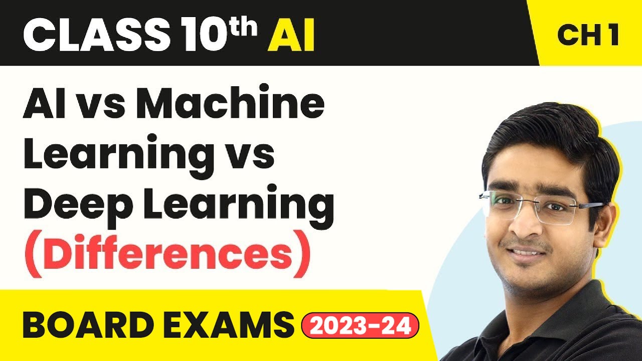 Artificial Intelligence Class 10 Ch 1 |AI vs Machine Learning vs Deep Learning (Differences) 2022-23