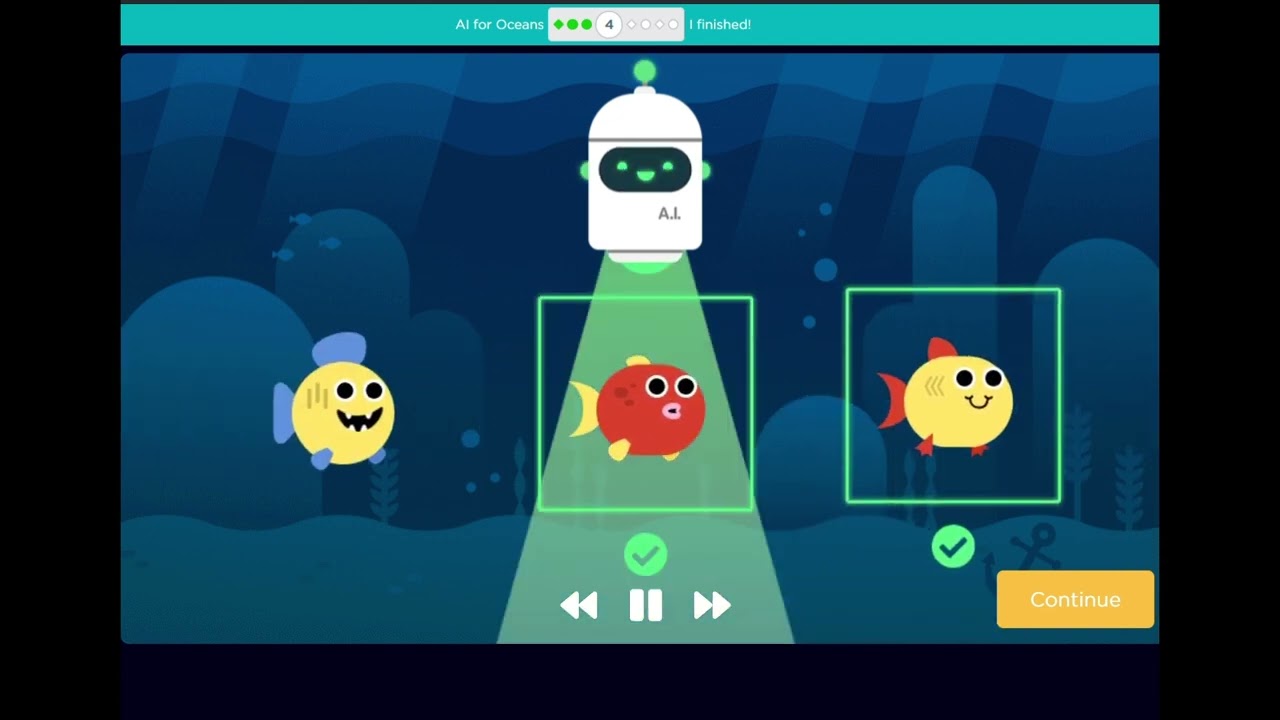 Code.org – Learn AI – AI for Oceans