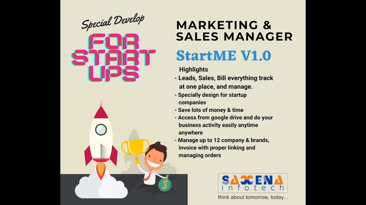 StartMe-V1.0 Sales, Marketing & Billing software