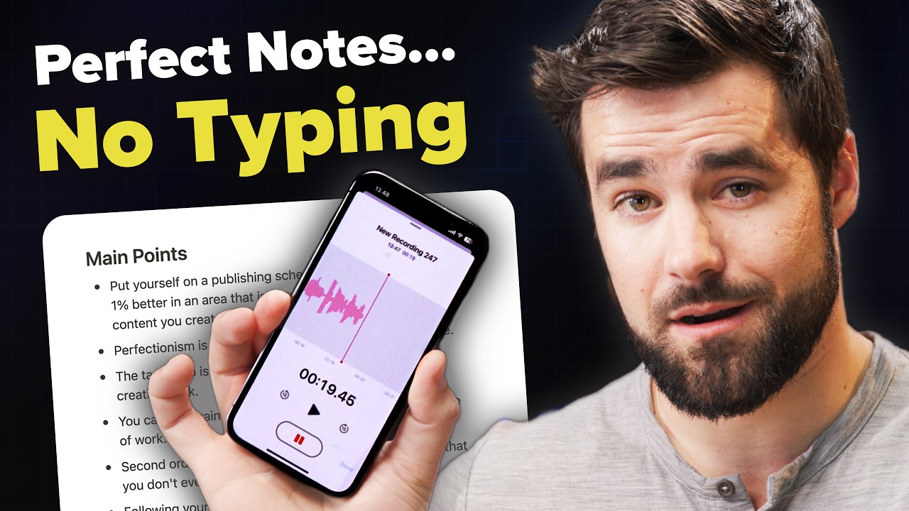 How I Use AI to take perfect notes…without typing