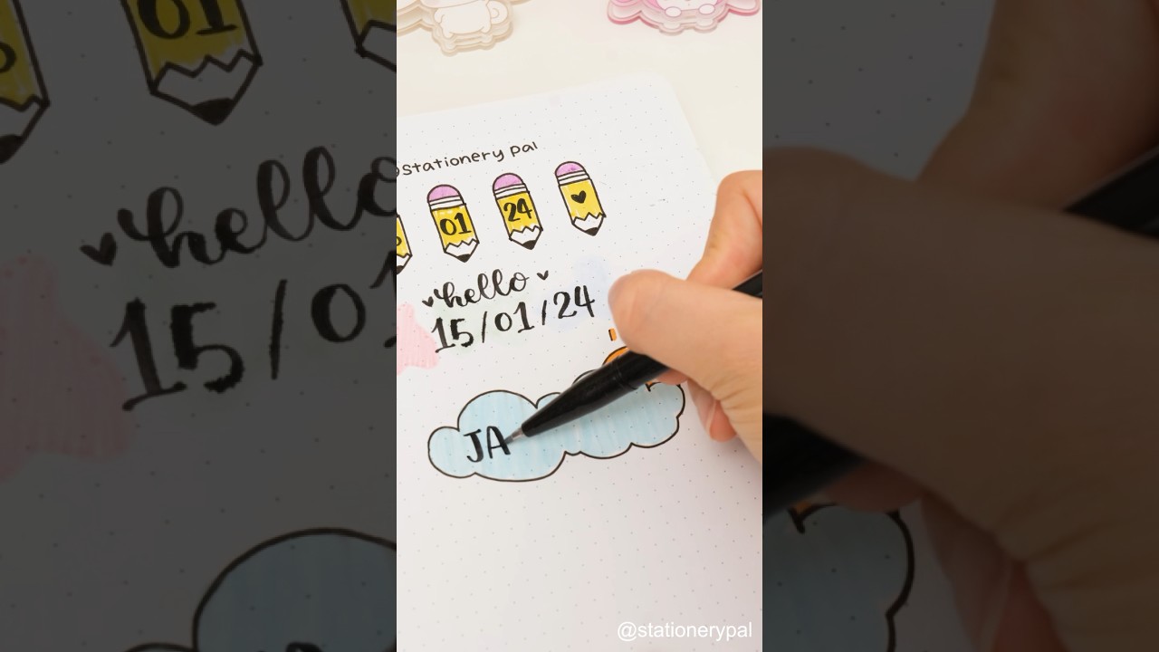 Simple and Fun Bullet Journal Title Ideas! ❤️#shorts