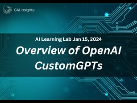 Overview of Custom GPT from OpenAI