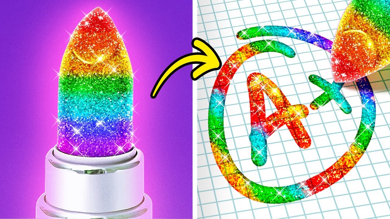 TRUCOS Y ARTESANÍAS ARCOÍRIS 🌈 || Coloridas ideas DIY y desafíos de comida arcoíris de 123 GO!Series