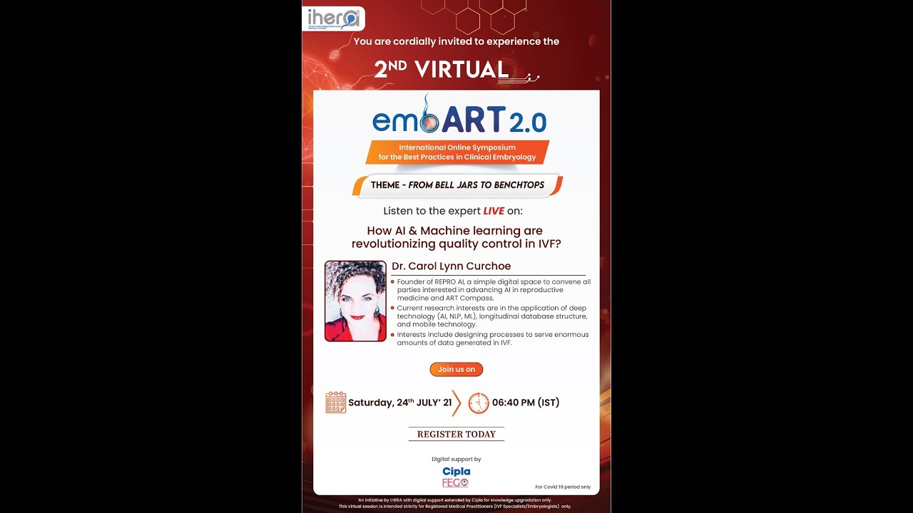 How AI & Machine Learning are Revolutionizing Quality Control in IVF : embART 2.0 (2021)