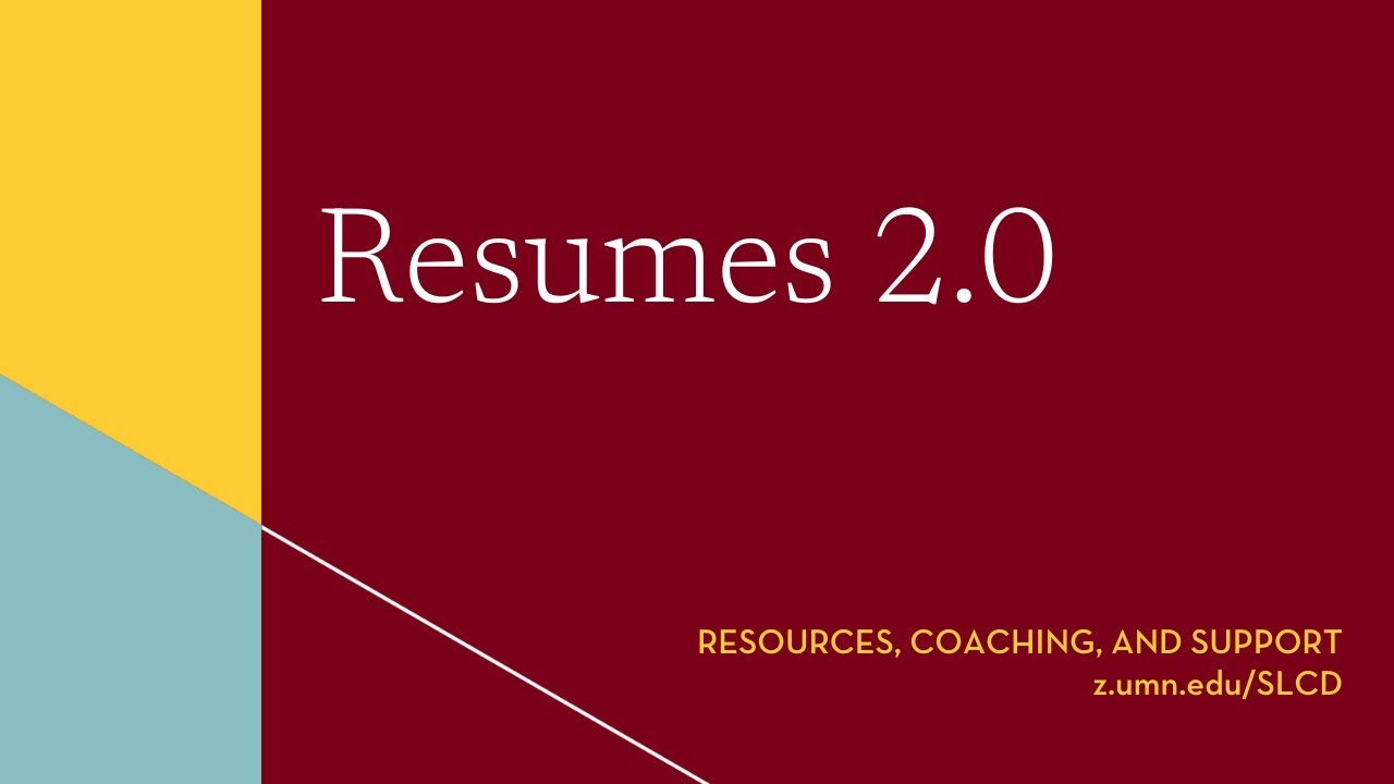 Resumes 2.0