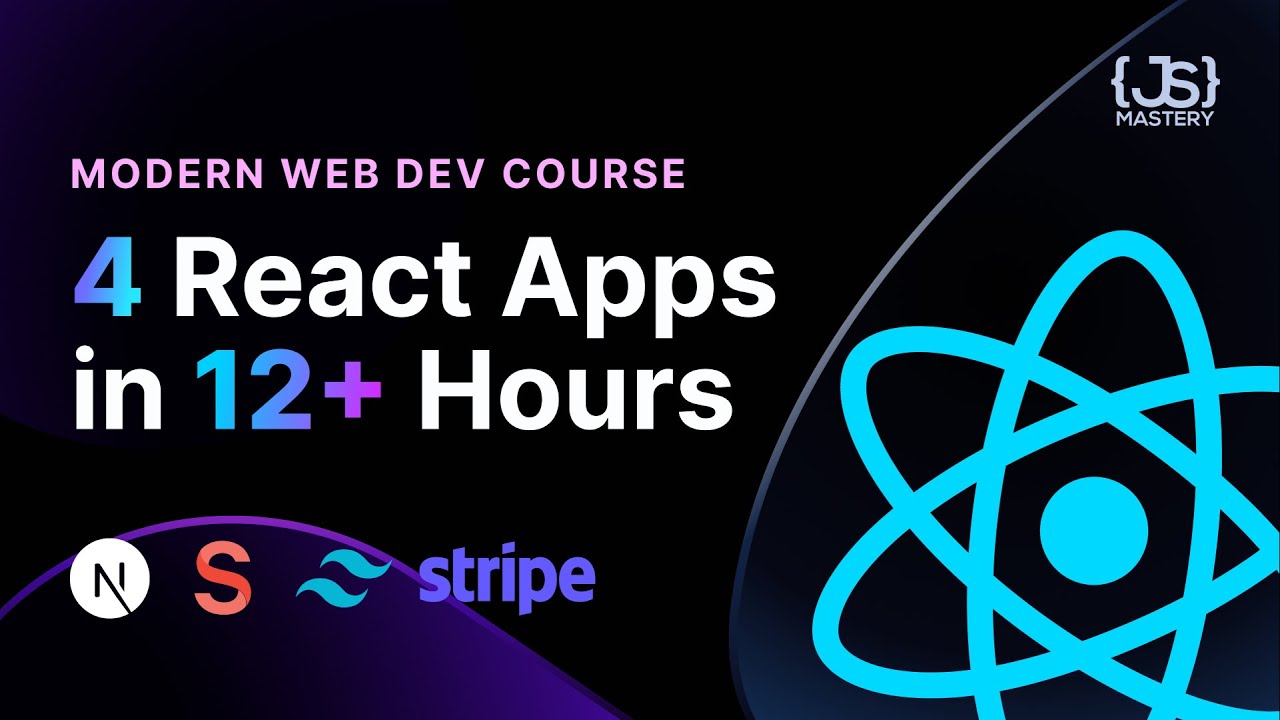 Modern React Web Development Full Course – 12 Hours | 4 Real Industry Web Applications