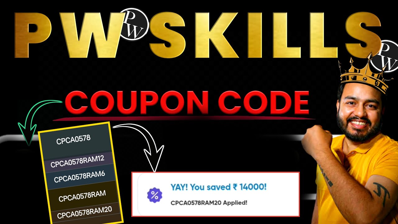 Physics Wallah PW Skills Courses Discount Coupon Code 🤩 All Batches।Pw Skills Coupon Code।