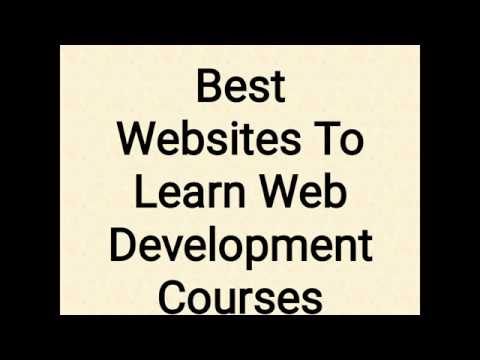 Best WebSites To Learn Web Development Courses