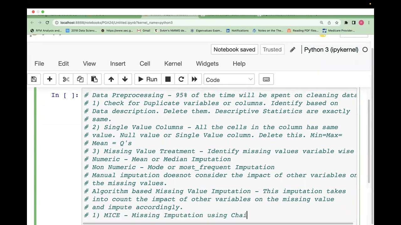 Data Preprocessing Python Missing Values Data Transformation Encoding Machine Learning Data Science