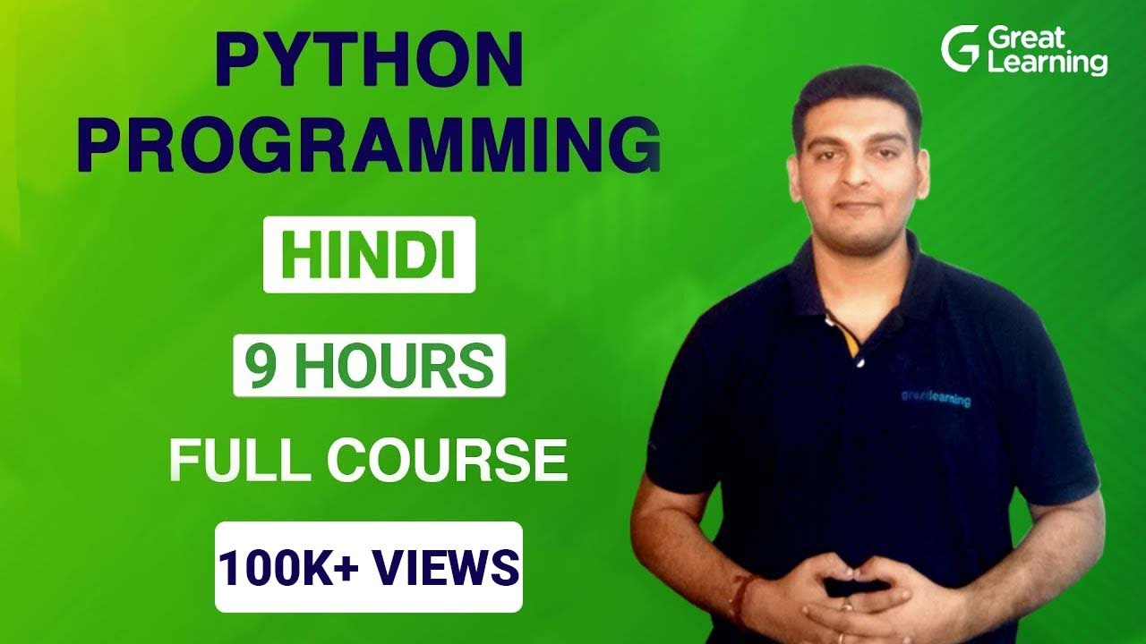 Python Programming in Hindi | Python Tutorial for Beginners in 2022 | Learn Python | Great Learning