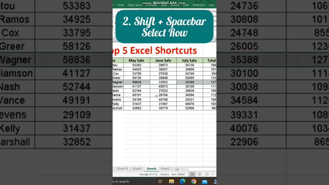 Top 5 Excel shortcuts for Everyone #shorts #excel