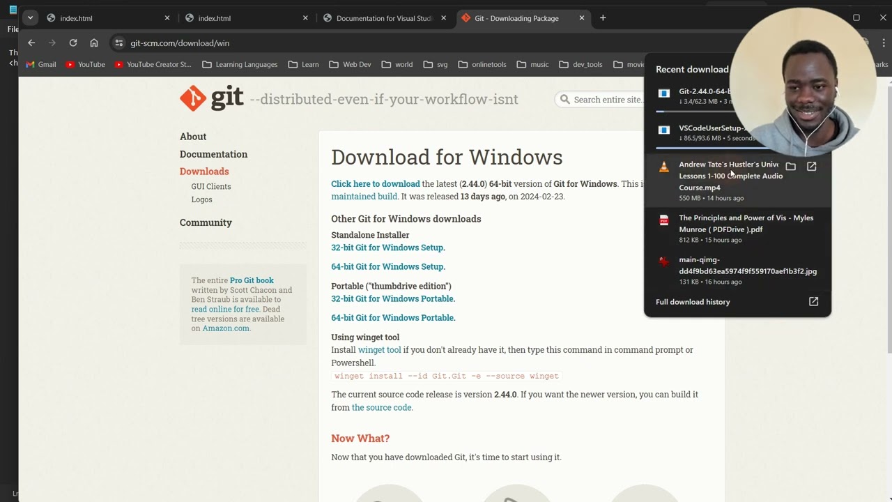 1. Vs Code & Tools needed to Learn web development for beginners)