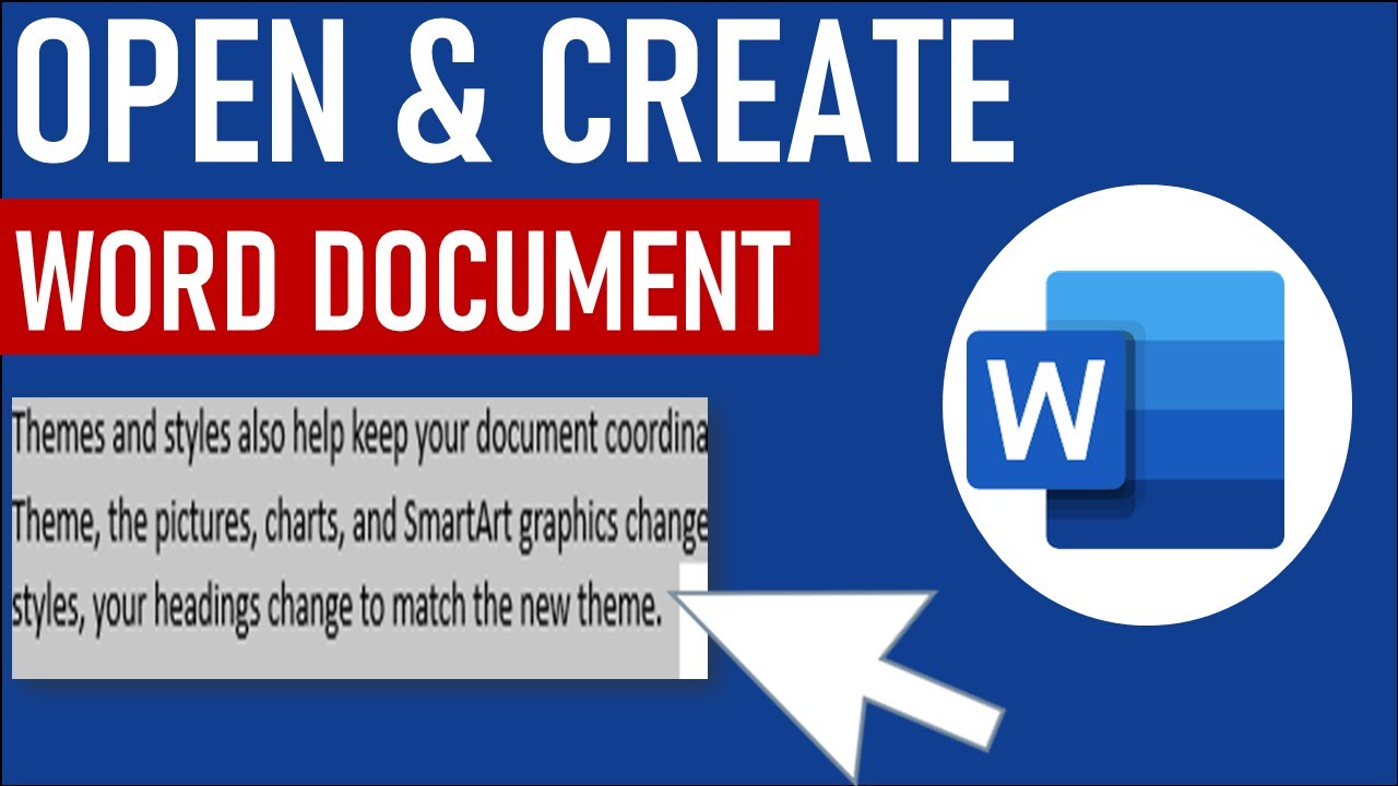 How to Open and Create Microsoft Word Document