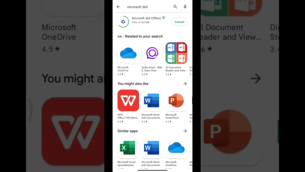 How to create Microsoft PowerPoint in Mobile: Step (1)🔥 Install Application #shorts #viral