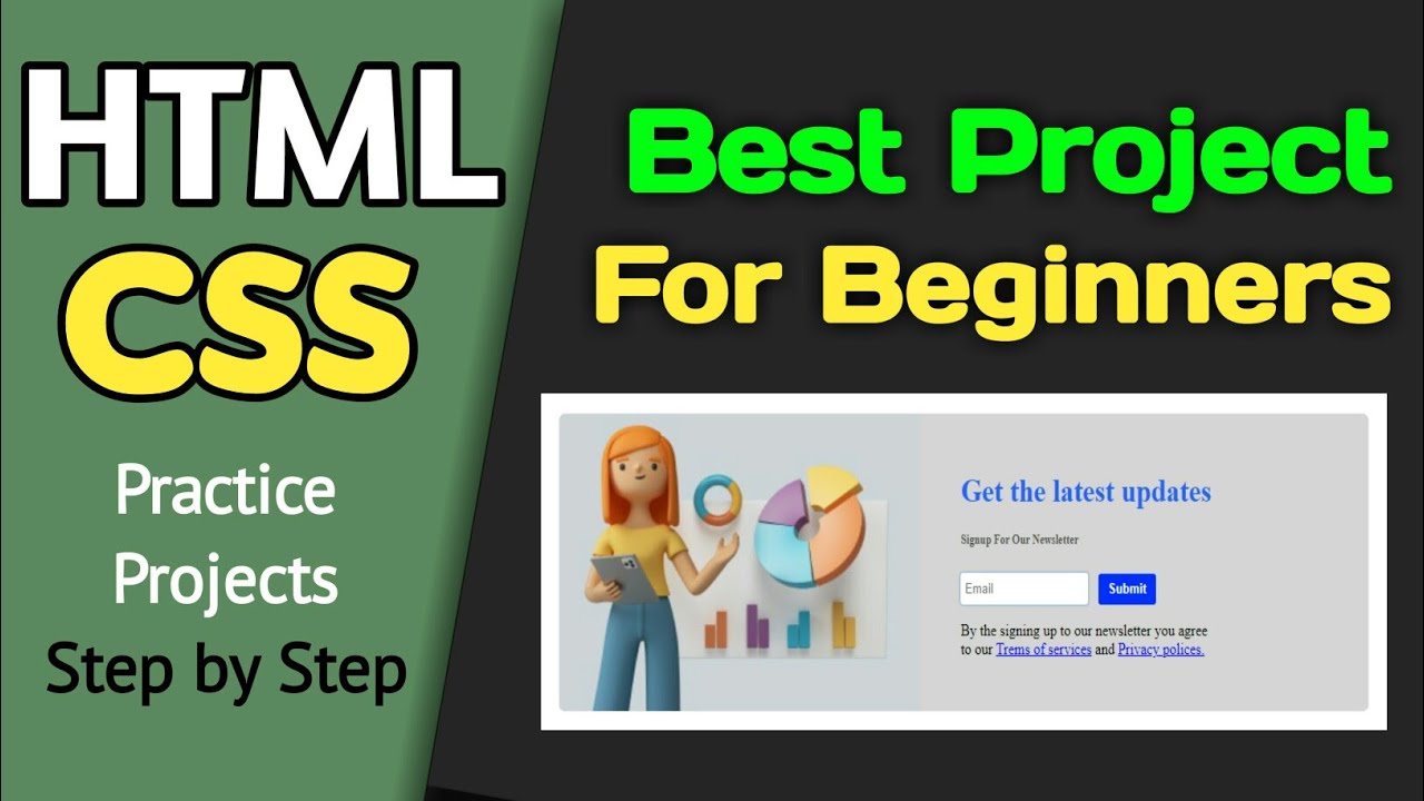 html & css project tutorial 2024 || Learn web development step by step