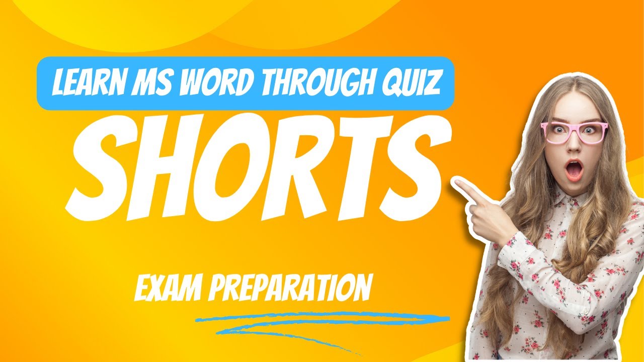 learn MS word through shorts | Genral knowledge about ms word | exam preparation quiz