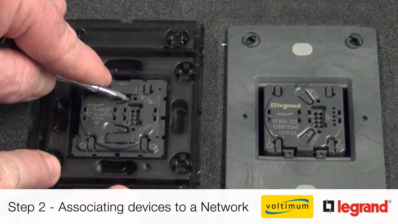 Push & Learn Programming for Legrand Zigbee Wireless Control Solutions