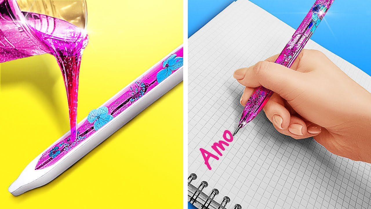 ADORABLES ARTESANÍAS DE RESINA EPÓXICA VS. LÁPIZ 3D || Lindas ideas de joyas DIY por 123 GO!