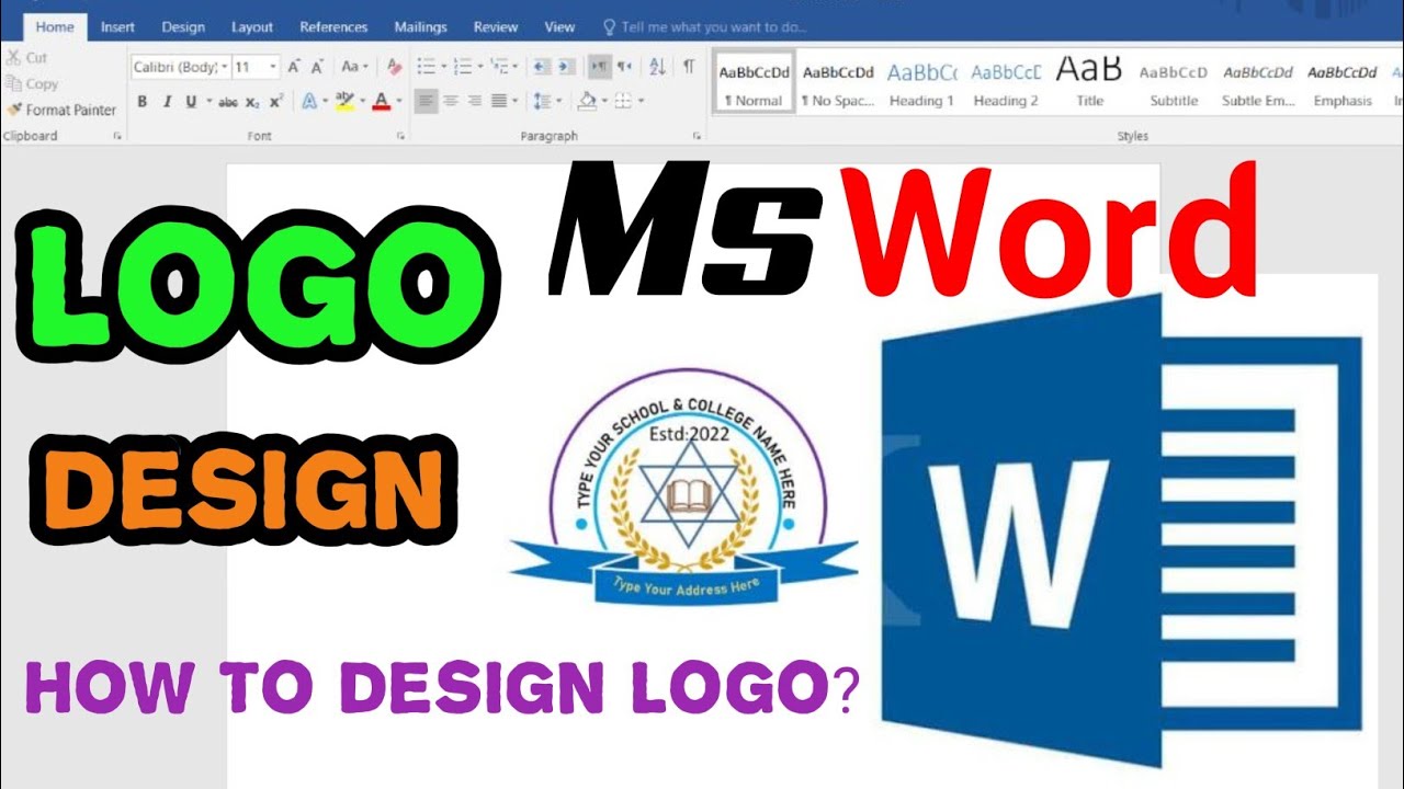 Step By Step Logo Design Tutorial in Microsoft Office Word