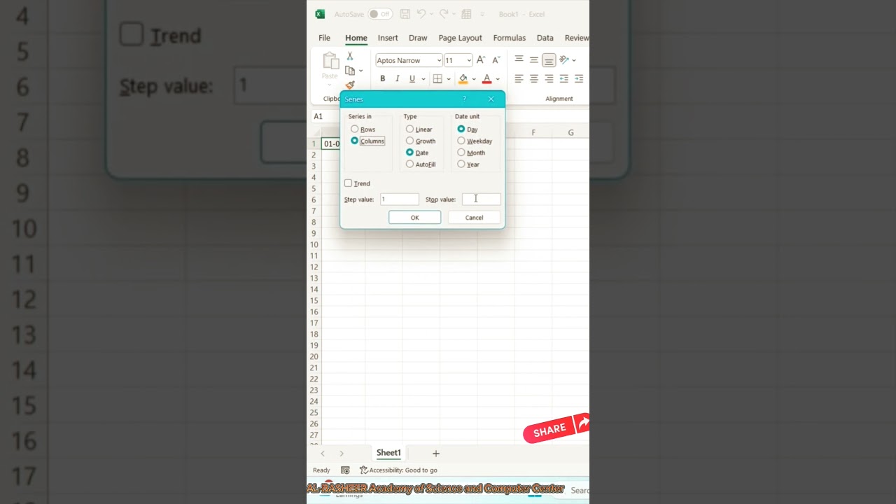 Ms Excel Tricks and shorts in 2024 || #ms_office #excel #myexceltutor || AL-BASHEER Academy