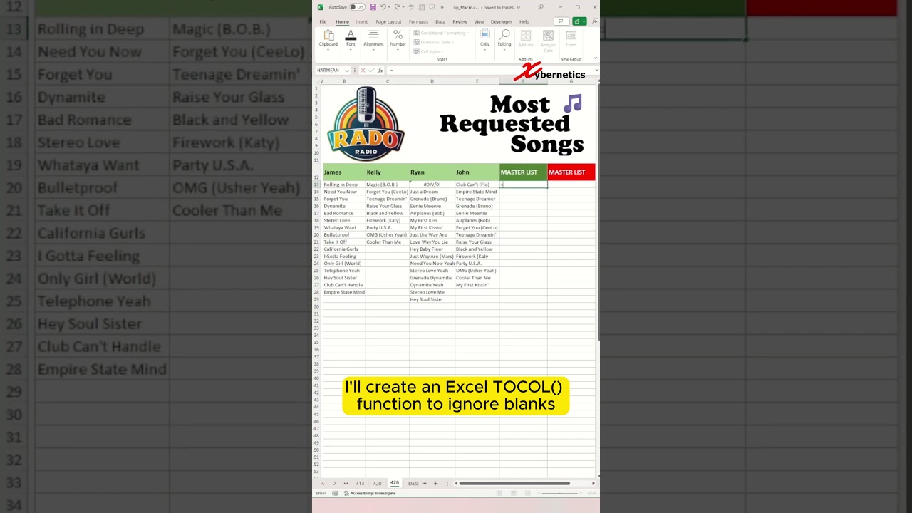 Why does my Excel not have a Tocol function – Excel Tips and Tricks