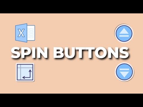 How to add & use Spin Buttons in Microsoft Excel | The Excel Lab
