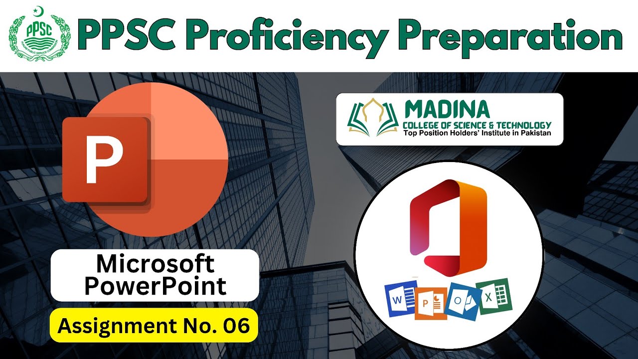 Preparing For Proficiency Test || Ms PowerPoint Assignment No. 06 || Hafiz Usman Idrees ||