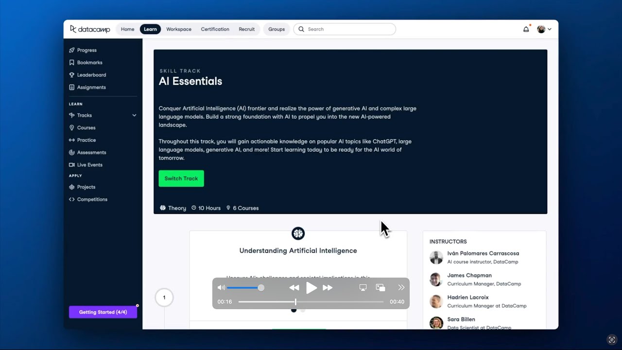 Learn AI with DataCamp: New Courses on ChatGPT, Generative AI, LLMs, and More