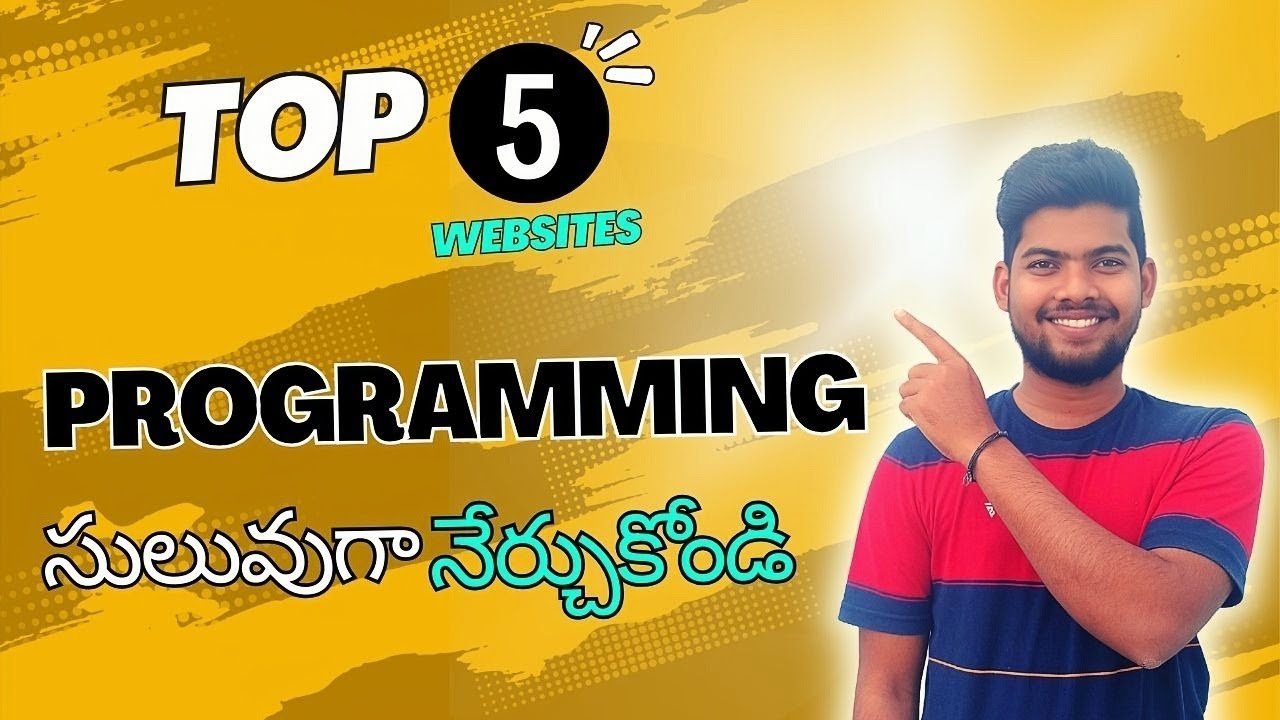 Best websites to learn Programming for free | TOP 5 websites to learn Programming | In Telugu