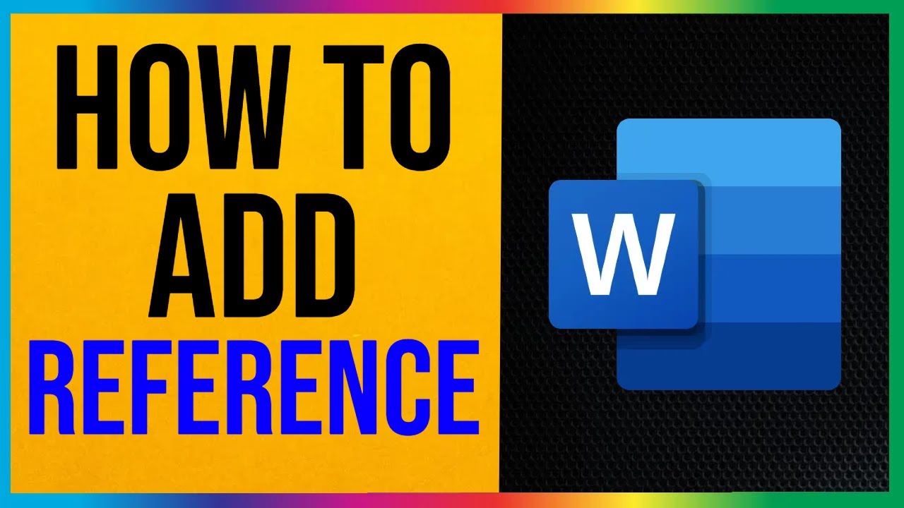 How to Add References in Word (EASY!)