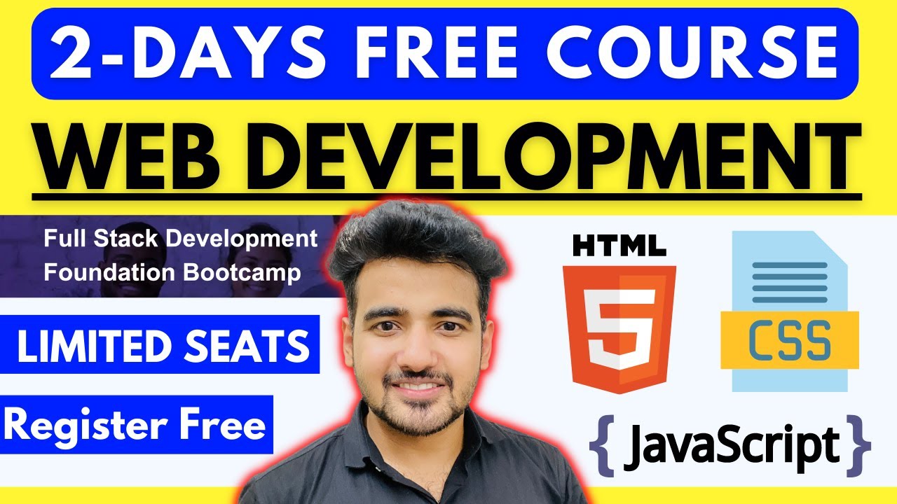 Free Full Stack Web Development Course | Free Guided Project For Resume | Learn Html, CSS,Javascript