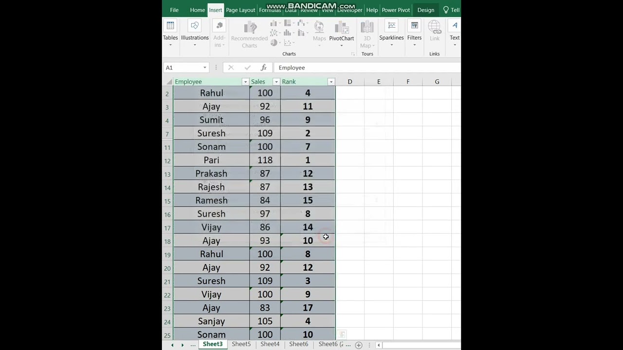 Pivot Trick – Setup Data on Seperate Sheets #shorts #msexcel #exceltutorial